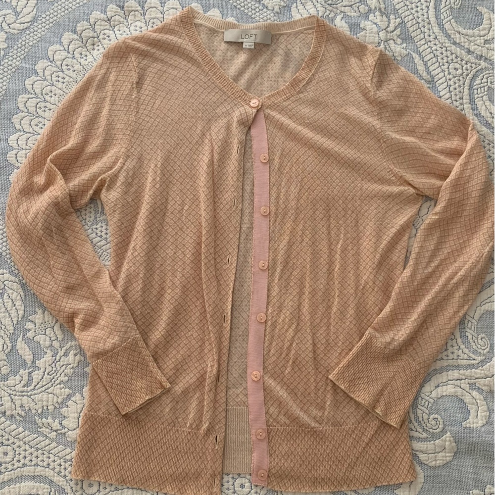 LOFT Peach Knit Sweater